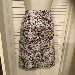 Ann Taylor size 8 Watercolor skirt. fully …